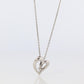 Yondo Sea necklace. 4℃ PT850 Platinum Heart Diamond Pendant.