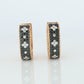 Preowned Roberto Coin Earrings. 18k Rose Gold Venetian Princess Diamond Hoops.