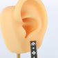 Preowned Roberto Coin Earrings. 18k Rose Gold Venetian Princess Diamond Hoops.
