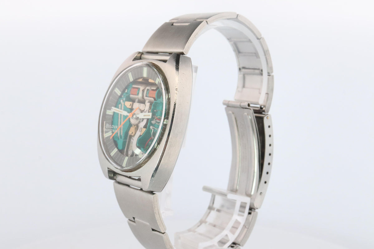 Vintage BULOVA Accutron watch. Spaceview Bulova Accutron Electric Transparent.