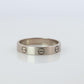 Vintage Cartier Love SM Ring. 18k WG Genuine Cartier Band.