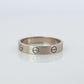 Vintage Cartier Love SM Ring. 18k WG Genuine Cartier Band.