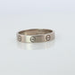 Vintage Cartier Love SM Ring. 18k WG Genuine Cartier Band.