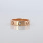 Vintage Cartier Love Diamond Ring. 18k YG Genuine Cartier 1P Diamond Band.