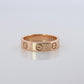 Vintage Cartier Love Diamond Ring. 18k YG Genuine Cartier 1P Diamond Band.