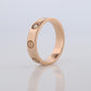 Vintage Cartier Love Diamond Ring. 18k YG Genuine Cartier 1P Diamond Band.