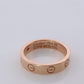 Vintage Cartier Love Diamond Ring. 18k YG Genuine Cartier 1P Diamond Band.