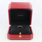 Vintage Cartier Love Diamond Ring. 18k YG Genuine Cartier 1P Diamond Band.