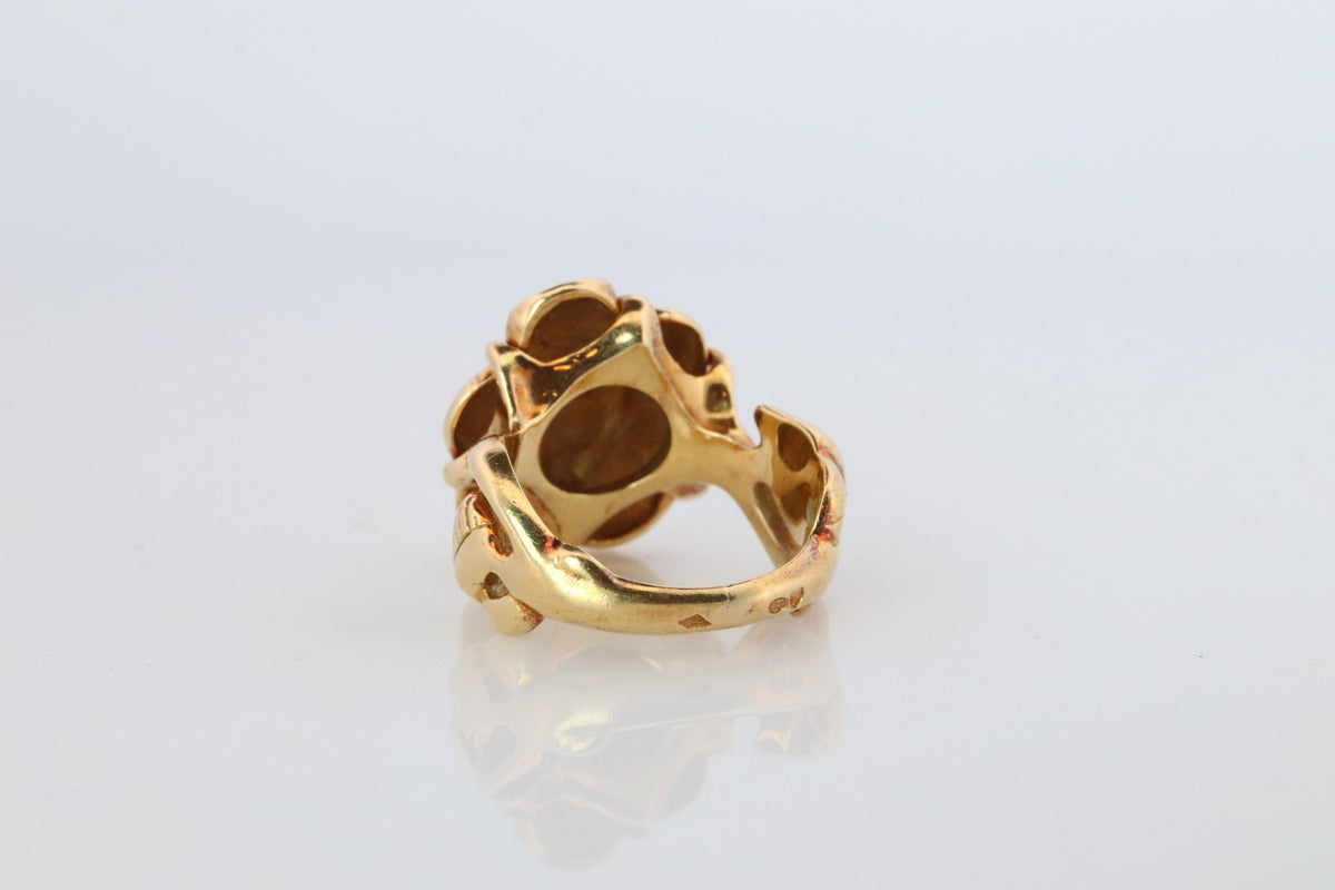 Chanel Camelia Ring. Genuine CHANEL 18k 750 Camelia Ring.