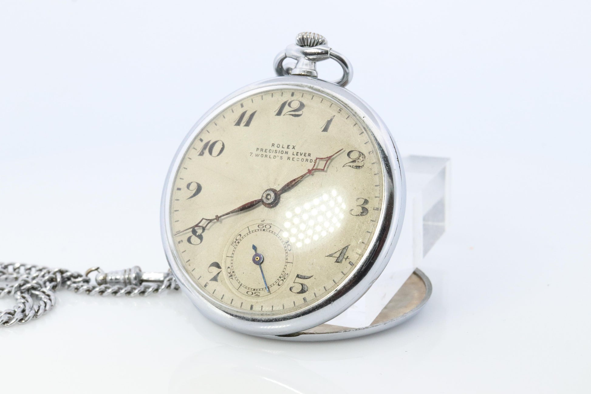 Rolex Pocket Watch. Antique Rolex Precision Lever 7 World's Records Circa 1943