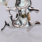 Mikimoto Pendant Sterling Silver. 18k SS Mikimoto Rabbit Pearl Pendant Necklace.