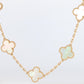 Van Cleef Arpels Alhambra Bracelet Genuine VCA 18k YG Mother of Pearl 5P Motifs
