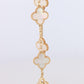 Van Cleef Arpels Alhambra Bracelet Genuine VCA 18k YG Mother of Pearl 5P Motifs