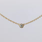 Vintage Tiffany Co Necklace Elsa Peretti Diamond by the Yard 0.10ct Solitaire 1P