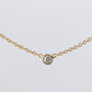 Vintage Tiffany Co Necklace Elsa Peretti Diamond by the Yard 0.10ct Solitaire 1P