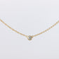 Vintage Tiffany Co Necklace Elsa Peretti Diamond by the Yard 0.10ct Solitaire 1P
