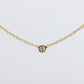 Vintage Tiffany Co Necklace Elsa Peretti Diamond by the Yard 0.10ct Solitaire 1P