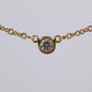 Vintage Tiffany Co Necklace Elsa Peretti Diamond by the Yard 0.10ct Solitaire 1P