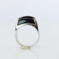 Vintage Bvlgari Tronchetto Ring. Bulgari 18k WG Onyx Signet Ring.