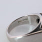 Vintage Bvlgari Tronchetto Ring. Bulgari 18k WG Onyx Signet Ring.