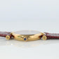 Genuine Cartier Watch. Must de Cartier Vendome Round Argent Vermeil Red Face