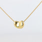 Tiffany & Co. 18k Gold Chain and Bean Pendant Necklace. 750 Yellow Gold Tiffany