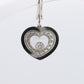 18k Chopard Happy Diamond Earrings. CHOPARD Happy Heart Dangle Earrings