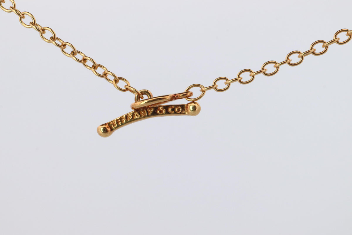 Vintage Tiffany Co Pearl Necklace. 18k YG Tiffany Pearls by the Yard Necklace.