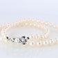 MIKIMOTO 14k White Gold Pearl Necklace. 7mm Pearls Necklace.