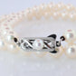 MIKIMOTO 14k White Gold Pearl Necklace. 7mm Pearls Necklace.