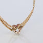 14k Open Heart Diamond Necklace. Suspended Heart Necklace.