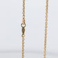 14k Open Heart Diamond Necklace. Suspended Heart Necklace.