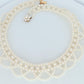 Tasaki Scalloped Bib Necklace. Vintage 14k Gold Tasaki Pearl Collar Necklace