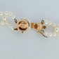 Tasaki Scalloped Bib Necklace. Vintage 14k Gold Tasaki Pearl Collar Necklace