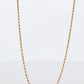 14k Rope Necklace. 14k Long Rope Necklace. 3.5grams 16in length 1.5mm width