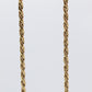 14k Rope Necklace. 14k Long Rope Necklace. 3.5grams 16in length 1.5mm width