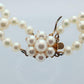 Tasaki Scalloped Bib Necklace. Vintage 14k Gold Tasaki Pearl Collar Necklace