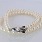 MIKIMOTO 14k White Gold Pearl Necklace. 6mm Pearls Necklace.