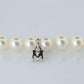 MIKIMOTO 14k White Gold Pearl Necklace. 6mm Pearls Necklace.