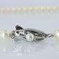 MIKIMOTO 14k White Gold Pearl Necklace. 6mm Pearls Necklace.