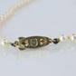 MIKIMOTO 14k Yellow Gold Pearl Necklace. Graduated Pearls Long Necklace.