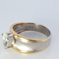 18k Gold LARGE Diamond Pear engagement ring. Platinum and 18k Diamond Solitaire