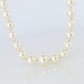 MIKIMOTO 14k Yellow Gold Pearl Necklace. Graduated Pearls Long Necklace.