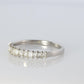 Platinum Baguette Diamond eternity band. PT950 1/3ct Half Eternity Infinity Ring