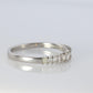 Platinum Baguette Diamond eternity band. PT950 1/3ct Half Eternity Infinity Ring