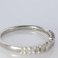 Platinum Baguette Diamond eternity band. PT950 1/3ct Half Eternity Infinity Ring