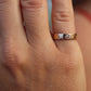 Vintage Cartier Love Diamond Ring. 18k YG Genuine Cartier 1P Diamond Band.