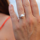 Mikimoto Pearl Solitaire Ring. Platinum PT950 Mikimoto Pearl Diamond ring.