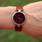 Cartier Watch. Must de Cartier Bordeaux Burgundy Dial Vendome Round Argent 30mm.