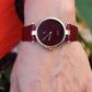 Cartier Watch. Must de Cartier Bordeaux Burgundy Dial Vendome Round Argent 30mm.